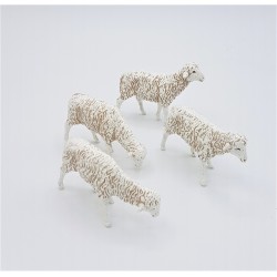 Set of 4 sheep 12 cm