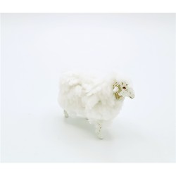 Sheep with wool 12 cm