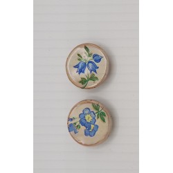 Set of 2 decorated plates