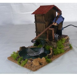 Fisherman in motion for...