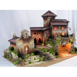 Presepe con chiesa adatto...